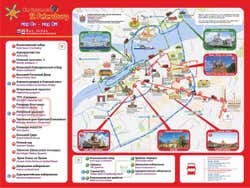 Mappa dell'autobus turistico di San Pietroburgo